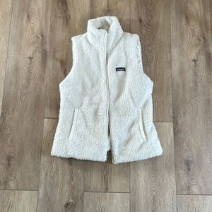 Patagonia fleece fuzzy white vest